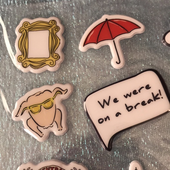 3/$15 12pc Friends x Makeup Revolution Puffy Sticker Set - Picture 2 of 7